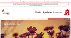 Desktop Screenshot of marienapotheke-konstanz.de