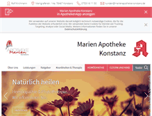Tablet Screenshot of marienapotheke-konstanz.de